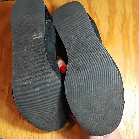 Seychelles black ballet flats faux suede, patent - Picture 8 of 8